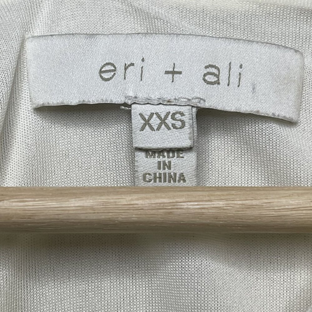 Anthropologie Eri + Ali Boho Pheasant Dress XXS Cream - Picture 2 of 6